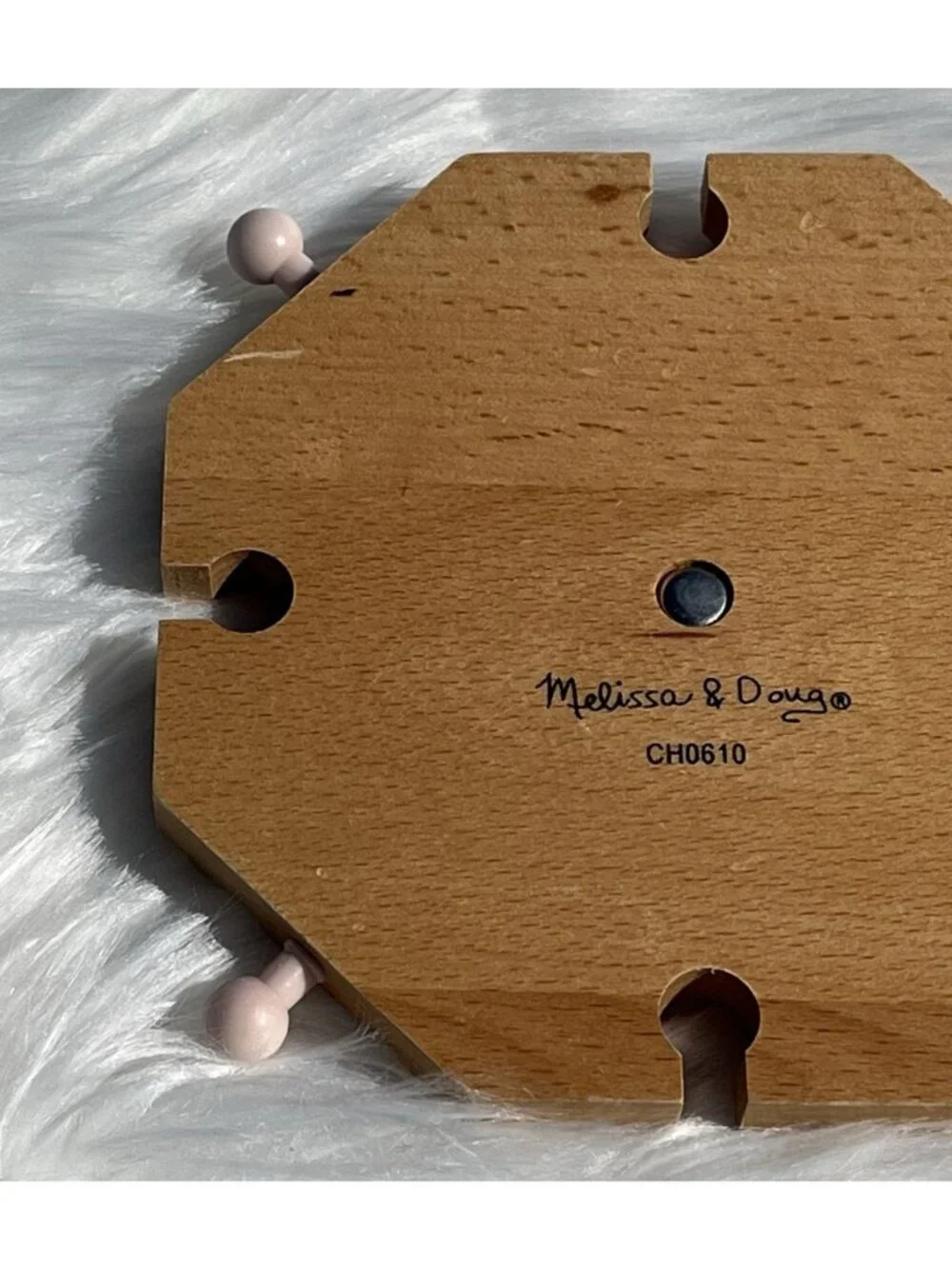 Melissa and Doug Wooden Railway 8-Way Turntable Switch Track Train